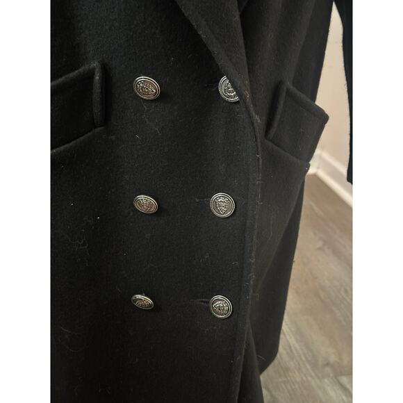 Vintage 1980s Jofeld USA Black Wool Coat - Picture 4 of 10